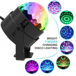 PAREJA EFECTO LED RGB GIRATORIO SANDA