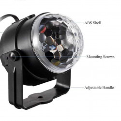 PAREJA EFECTO LED RGB GIRATORIO SANDA