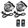 PAREJA EFECTO LED RGB GIRATORIO SANDA