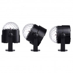 PAREJA EFECTO LED RGB GIRATORIO SANDA