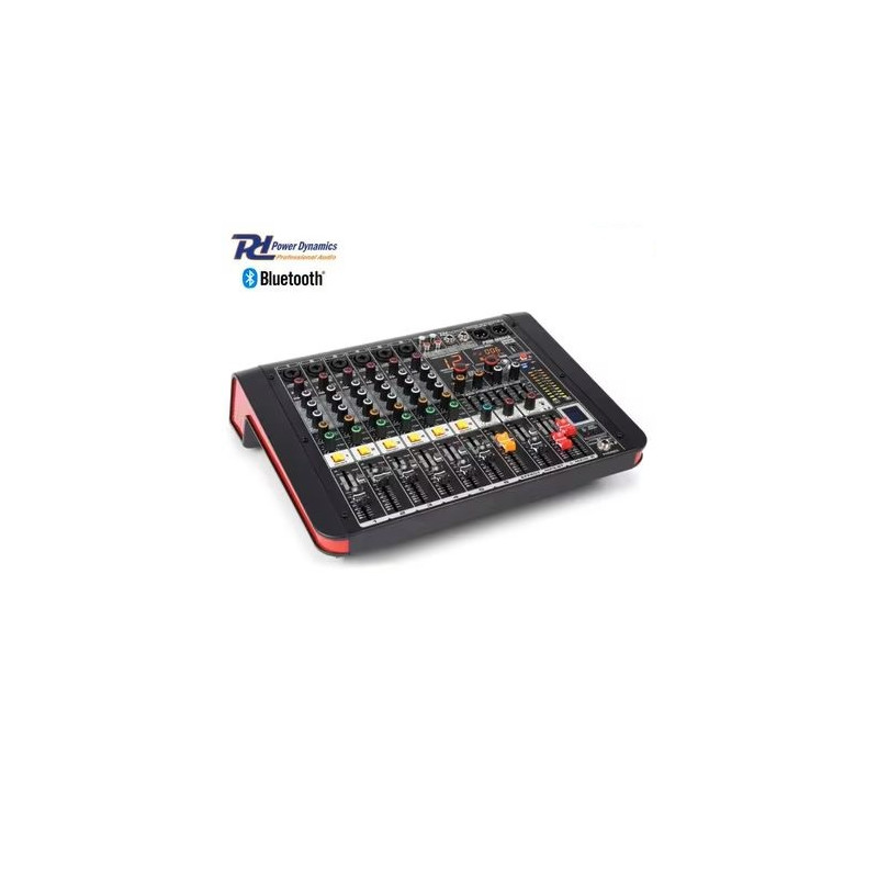MESA MEZCLA AMPLIFICADA 6 CANALES POWER DYNAMICS